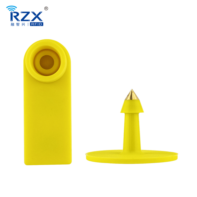 Custom Waterproof TPU UHF RFID Cattle Sheep Ear Tag 860-960MHz Smart Animal Ear Tag with Laser Number Printing