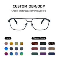 Monturas de Gafas Cuadradas Unisex de Lujo con Lentes de PC - Gafas Ópticas Ligeras Personalizables para Uso Diario