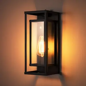 ETL Listed 14" Classic Outdoor Wall Sconce Dusk To Dawn Waterproof Porch Light Patio Light