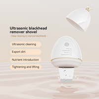 Nettoyeur de pores ultrasonique 4-en-1 avec ions et nutriments, appareil raffermissant pour la peau
