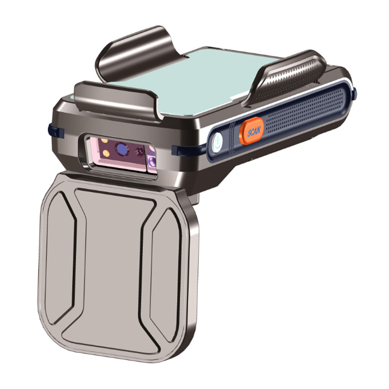 wireless connection IP65 waterproof 3000mAh battery scan back clip with 2D barcode scanner for phones tablets