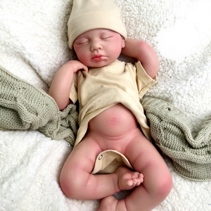 VTU 20 Zoll Lebensechte Süße Weiche Silikon-Reborn-Babypuppen Ganzkörper-Mode-Set Kleinkind Realistische Neugeborenen-Puppen für Mädchen und Jungen - Product Image 1