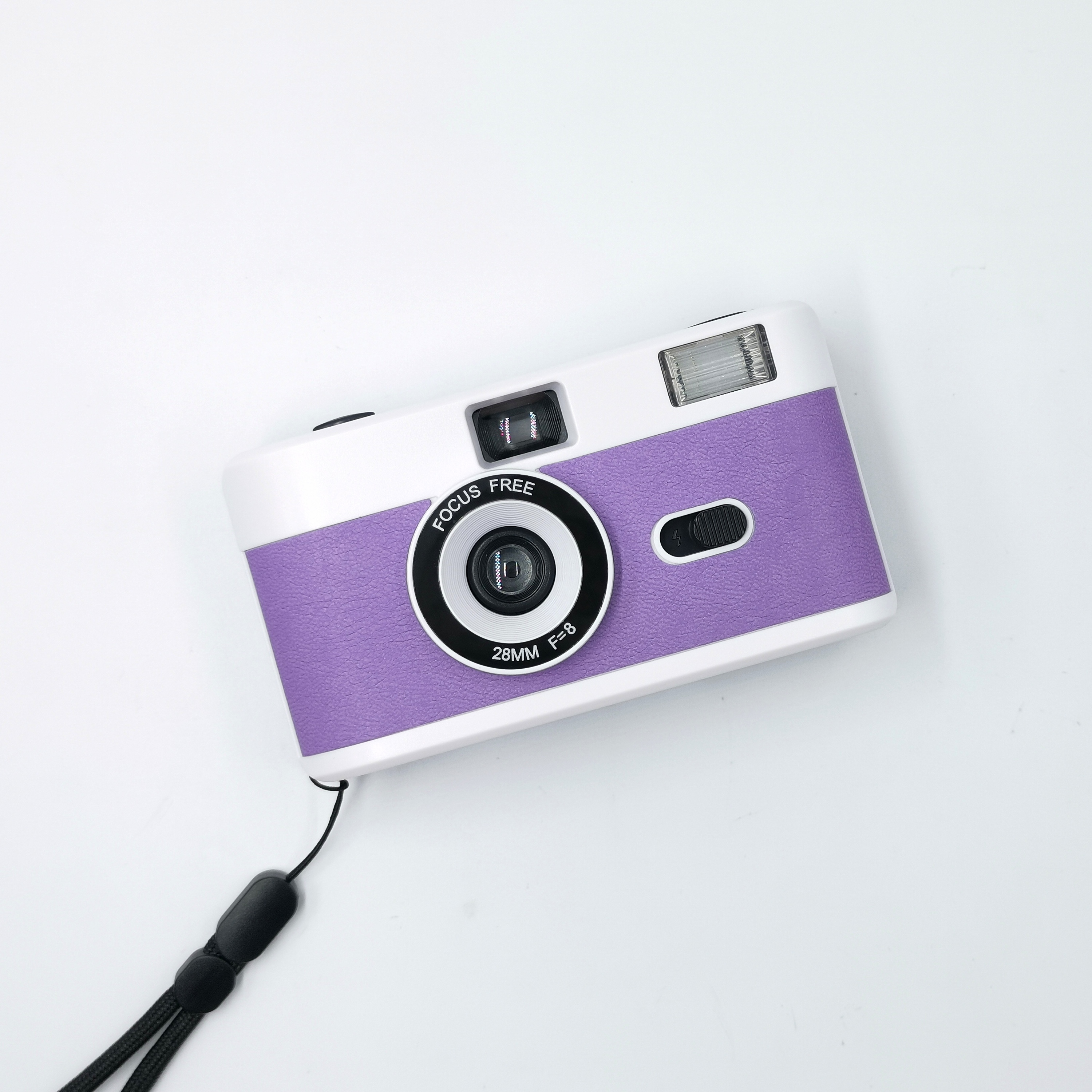 Blanc avec violet