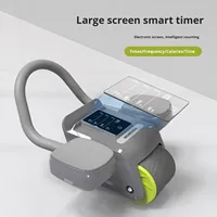 Nouvel appareil de musculation abdominal intelligent 2026 avec compteur et support pour les coudes, équipement de gym à retour automatique pour l'entraînement des abdominaux à domicile pour hommes et femmes