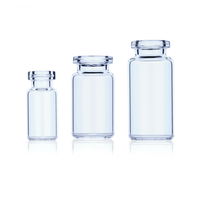 Flacon en verre borosilicate neutre dépyrogéné ETO 2R 2ml 3ml transparent RTU lavé stérile