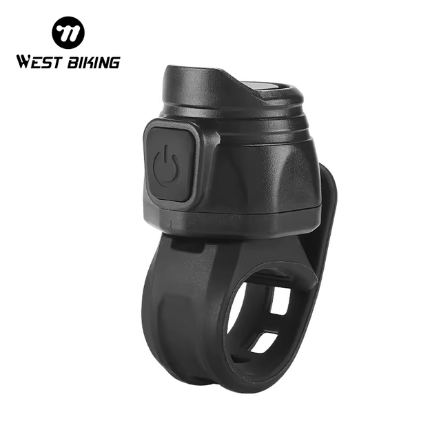 WEST Biking Lightweight Portable Bike Bell 80DB Loud USB Charging Cycling Speaker with Six Modes for MTB Outdoor Bicycle Riding