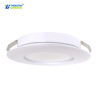Vente en gros DC12V 24V encastré Led vers le bas lumière 3 ''LED rondelle lumière sous comptoir lumière pour armoire placard