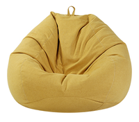 Housse pouf pouf en cuir PU design moderne