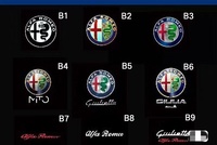 Projecteurs de bienvenue LED pour portières Alfa Romeo Giulia Stelvio, lampes de courtoisie à brancher pour voiture