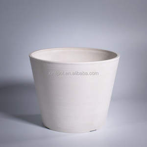 Maceta decorativa de plástico para interiores y exteriores, estilo piedra, macetas grandes para jardín, macetas de plástico de superficie lisa - Product Image 2