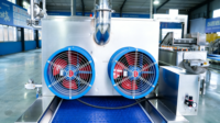 Séchoir à trois couches à économie d'énergie pour usine alimentaire industrielle, séchoir à air chaud à trois couches pour la fabrication alimentaire