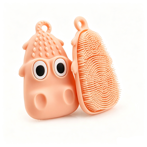 New Bath and Rub <b>Brush</b> Massage and Rub Gentle and Non-skin-Friendly Adult and Children Bath Comb Silicone Crocodile Bath <b>Brush</b> - Product Image 5