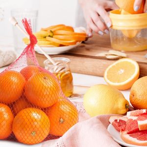 ถุงตาข่ายใส่ผลไม้แบบใช้ซ้ำได้ เป็นมิตรกับสิ่งแวดล้อม ถุงตาข่ายระบายอากาศแบบมีเชือกผูก  กระเป๋าอเนกประสงค์สำหรับจัดเก็บ - Product Image 4