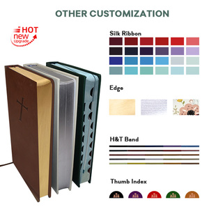 <span class=keywords><strong>Biblia</strong></span> NIV al por Mayor, Tapa Dura con <span class=keywords><strong>Letras</strong></span> Rojas Grandes en Cuero, para Suministros de Iglesia y Librerías, con Logotipo Grabado - Product Image 5