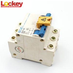 सुरक्षा मिनी इलेक्ट्रिक लघु सर्किट ब्रेकर लॉकआउट पीला प्लास्टिक कुंजी संचालित टिकाऊ हल्का - Product Image 5