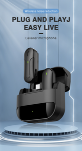 ไมโครโฟนไร้สายแบบหนีบปกเสื้อ รุ่นใหม่ K91 พร้อมระบบตัดเสียงรบกวนอัตโนมัติ สำหรับการบันทึกเสียงสัมภาษณ์สด ไมโครโฟนแบบพกพา - Product Image 2