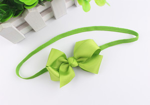 12 colori per bambine accessori per fascia elastica per <span class=keywords><strong>capelli</strong></span> con nastro in gros-grain e fasce per <span class=keywords><strong>capelli</strong></span> per neonati - Product Image 5