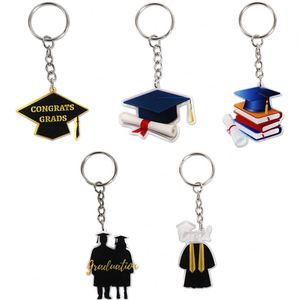 <b>Graduation</b> Keychain Acrylic Doctor <b>Cap</b> <b>Gown</b> Bag Charm Preschool Primary School Gift - Product Image 1