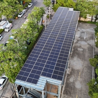 Support de montage pour panneaux solaires à capacité évolutible, revêtement Zn-Al-Mg, pour installation au sol et sur toits plats