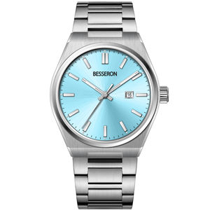 Reloj de Cuarzo de Acero Inoxidable 316L para Negocios con Indicadores Luminosos y Resistencia al Agua de 5 ATM para Uso Profesional - Product Image 1