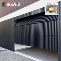 Porte de garage automatique en aluminium sur mesure, design sécurisé et durable pour villas résidentielles, vente en gros