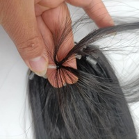 Dernière invention : Extensions de cheveux Remy 100% vierges, alignées sur la cuticule, couleur naturelle invisible H6, effet plume, grand stock disponible