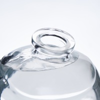 Bouteilles à spiritueux personnalisées en usine, 750 ml, bouteille en verre unique pour la vodka, bouteille en verre cristallin avec bouchon en liège pour le whisky, le brandy, la vodka