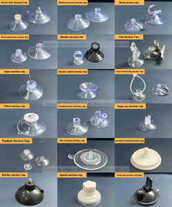 Divers types de ventouses transparentes à crochet avec trous vis tête de champignon ventouse en plastique Pvc - Product Image 3