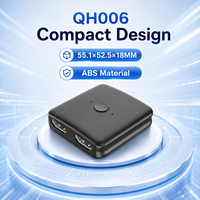 Conmutador HDMI 2 en 1 Salida / 1 en 2 Salidas, Divisor/Selector HDMI Bidireccional 4K*60Hz con Control de un Toque