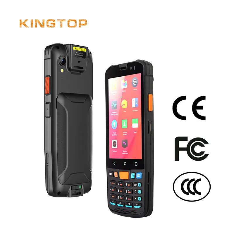 KINGTOP 안드로이드 11.0 4G 견고한 무선 휴대용 PDA 1D 2D QR 바코드 스캐너 재고 모바일 데이터 터미널