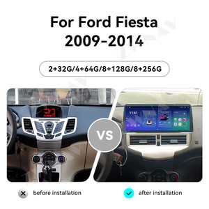ZWNAV 12,3 pulgadas Android 13 Carplay para Ford <span class=keywords><strong>Fiesta</strong></span> 2009-2014 Radio de coche navegación GPS reproductor Multimedia estéreo de coche pantalla HD - Product Image 2