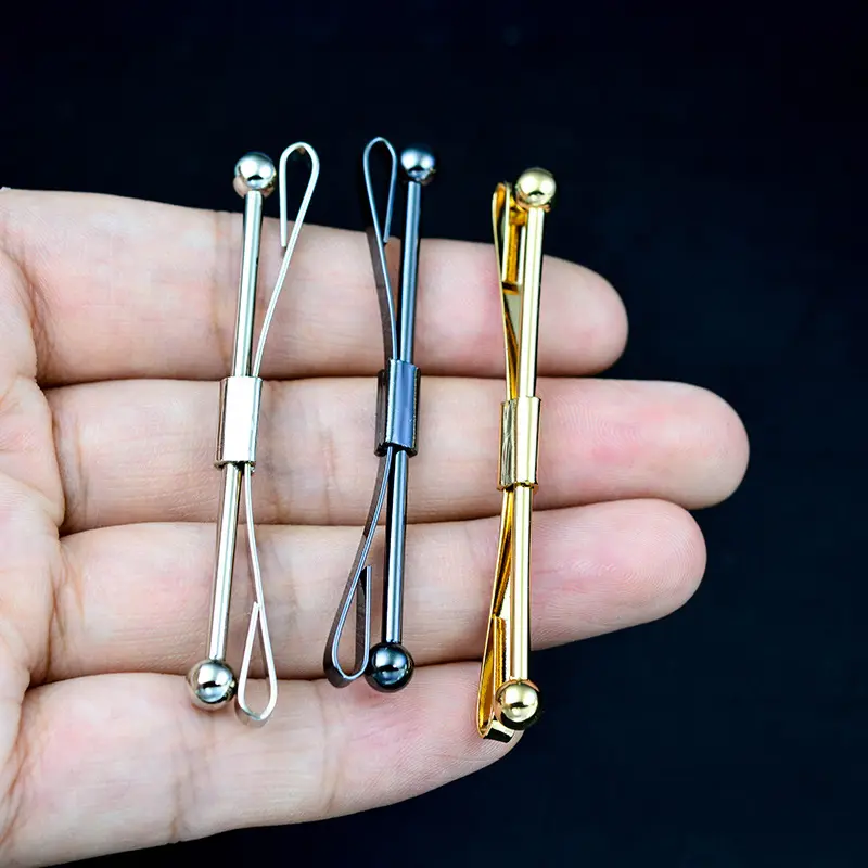 Gewehr Metall Gold Silber Metallzubehör Herren Ballkragen Bar Pins Shirt Krawatte Krawatte Pins Clip Clamp Stud Bar Clips Brosche