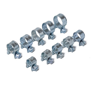 <b>Mini</b> Fuel Injection Hose <b>Clamp</b> Kit 100Pcs Carbon Steel A1098 Series for Repair Replace - Product Image 2