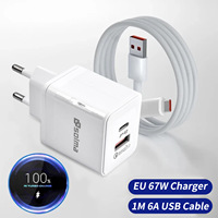 Adaptateur de chargeur de téléphone portable Type-C, charge super rapide pour téléphones Android, ensemble complet de protocoles
