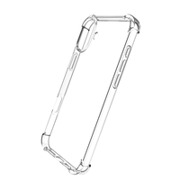 Coque en TPU de 1,5 mm avec protection antichoc aux quatre coins pour iPhone 17 16, étui transparent antichoc en TPU pour iPhone 18 Pro Max