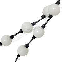 Guirlande lumineuse à LED SHIJI 360 degrés 35 mm/50 mm 3D avec pixels LED DMX, guirlande lumineuse à points LED