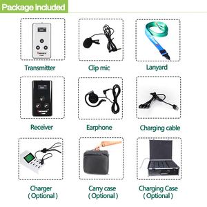 Système d'écouteurs sans fil multilingues YARMEE YT200 pour guides touristiques avec sortie 5W, portée de 60m, fréquences <span class=keywords><strong>VHF</strong></span>/UHF pour groupes de voyage - Product Image 6