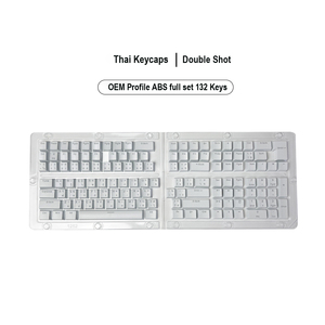 คีย์บอร์ดไทยพร้อมไฟ LED RGB backlit Go Through ABS 132 108 OEM สำหรับตลาดประเทศไทย - Product Image 4