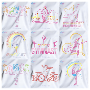 Láminas <span class=keywords><strong>de</strong></span> diamantes <span class=keywords><strong>de</strong></span> imitación termoadhesivas personalizadas para <span class=keywords><strong>gimnasia</strong></span> y danza, con diseño <span class=keywords><strong>de</strong></span> amor y danza, las más vendidas para ropa - Product Image 5