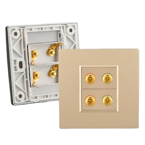 Loa dây ràng buộc bài tường ổ cắm mặt tấm phẳng hộp cáp kết nối cho cáp phẳng/Chuối Spade Cắm hệ thống rạp hát tại nhà - Product Image 6