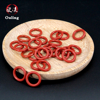 Joints toriques en silicone VMQ, épaisseur CS 3,1 mm, Ø ext. 20-29 mm, rondelles d'étanchéité rouges, dureté 55 Shore, -60°C~+220°C, en stock
