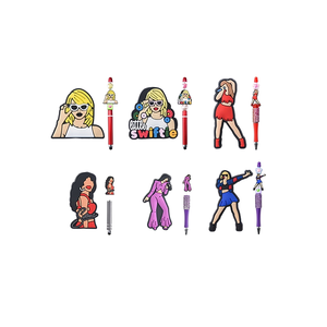 Nuevas Cuentas de Silicona PVC con Diseño Irregular de la Estrella Pop Selena Swiftie para la Creación de Joyas, Bolígrafos, Collares y Pulseras - Product Image 1