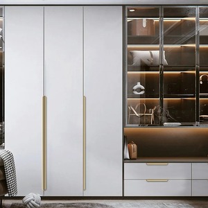 Nhôm phong cách hiện đại môi tủ bếp ngăn kéo vô hình đấm xử lý giấu ẩn ngón tay cạnh kéo hồ sơ xử lý - Product Image 6