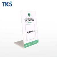 Présentoir QR Code & NFC avec NTAG213/215/216 Acrylique/PVC Google Review & Menu Board Social Media Promo pour Restaurant/Retail