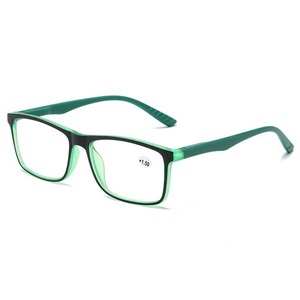 Two Tone Rectangle Reading <strong>Glasses</strong> Lightweight TR90 Eyeglasses HD Clear Lens Comfort <strong>Readers</strong> for <strong>Men</strong> Women Daily Reading - Product Image 3