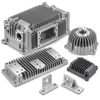Dissipateur thermique de qualité export, moulé sous pression, pour dissipateurs thermiques et boîtiers thermiques personnalisés, avec usinage CNC et revêtement