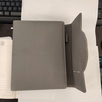 Cuaderno Multifuncional A5 para Negocios con Lámpara de 8000mAh, Reloj, Carga Inalámbrica y Cables Integrados, Carga Rápida