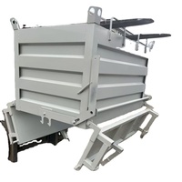 Bac basculant pour chariot élévateur, personnalisable, en matériaux de haute qualité, couleur sur mesure, pour machines de traitement des déchets