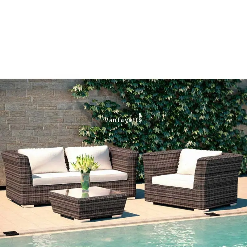 Heavy Wicker Outdoor Furniture Synthetic Rattan Furniture Sets Outdoor Beach Furniture Sofa