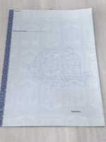 Certificat de haute qualité avec filigrane, micro-texte, invisible aux UV, pour la certification
